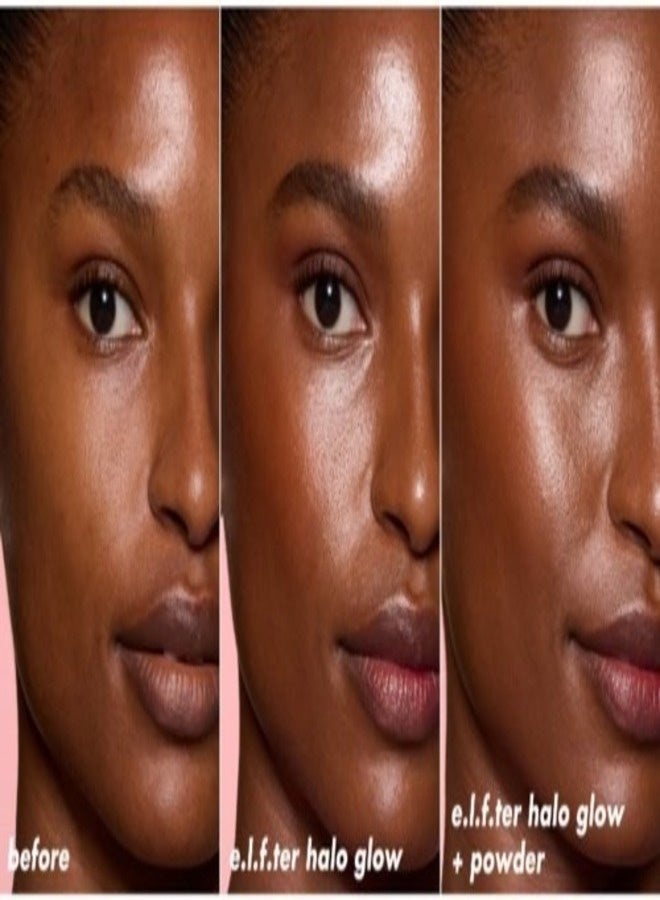 إلف كريم أساس إي.إل.إف. هالو جلو باودر فلتر – كريم أساس محايد داكن، خفيف الوزن وقابل للتغطية بطبقات، يمنح البشرة إشراقة ناعمة، 10 مل - Image 2